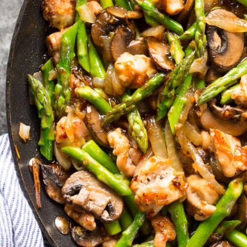 Chicken With Asparagus And Mushrooms Recipe