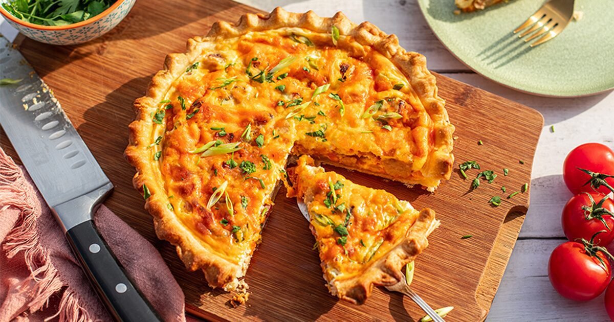 Sausage And Bacon Quiche Recipe: Easy Cheesy Brunch
